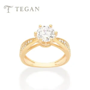 GOLD DANSEUR ENGAGEMENT RING